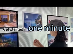 Стенный оконный дисплей светодиодный осветительный каркас прямоугольная кристаллическая световая коробка