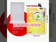 2025 Новая модель наружной рекламы световой ящик светодиодный дисплейная панель освещенный световой ящик