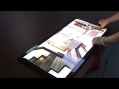 Черный подсвеченный световой ящик Алюминиевый настенный иллюстрационный плакат