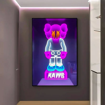 Купить 3D зеркало неоновые знаки для вечеринки многоцветные RGB LED неоны Производство в сети