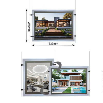 Экспозиционный дисплей Ultra Slim A4 Light Box Backlit Acrylic Panel Display Crystal Light Box с входным напряжением DC12V DC24V
