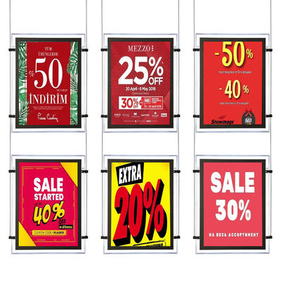 Премиум световой короб из хрусталя с прочными алюминиевыми рамами, простой в использовании дизайн и модный внешний вид для рекламы